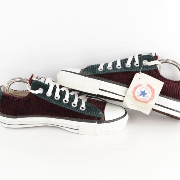 New Vintage 90s Converse Corduroy Shoes USA Made - Picture 5 of 8